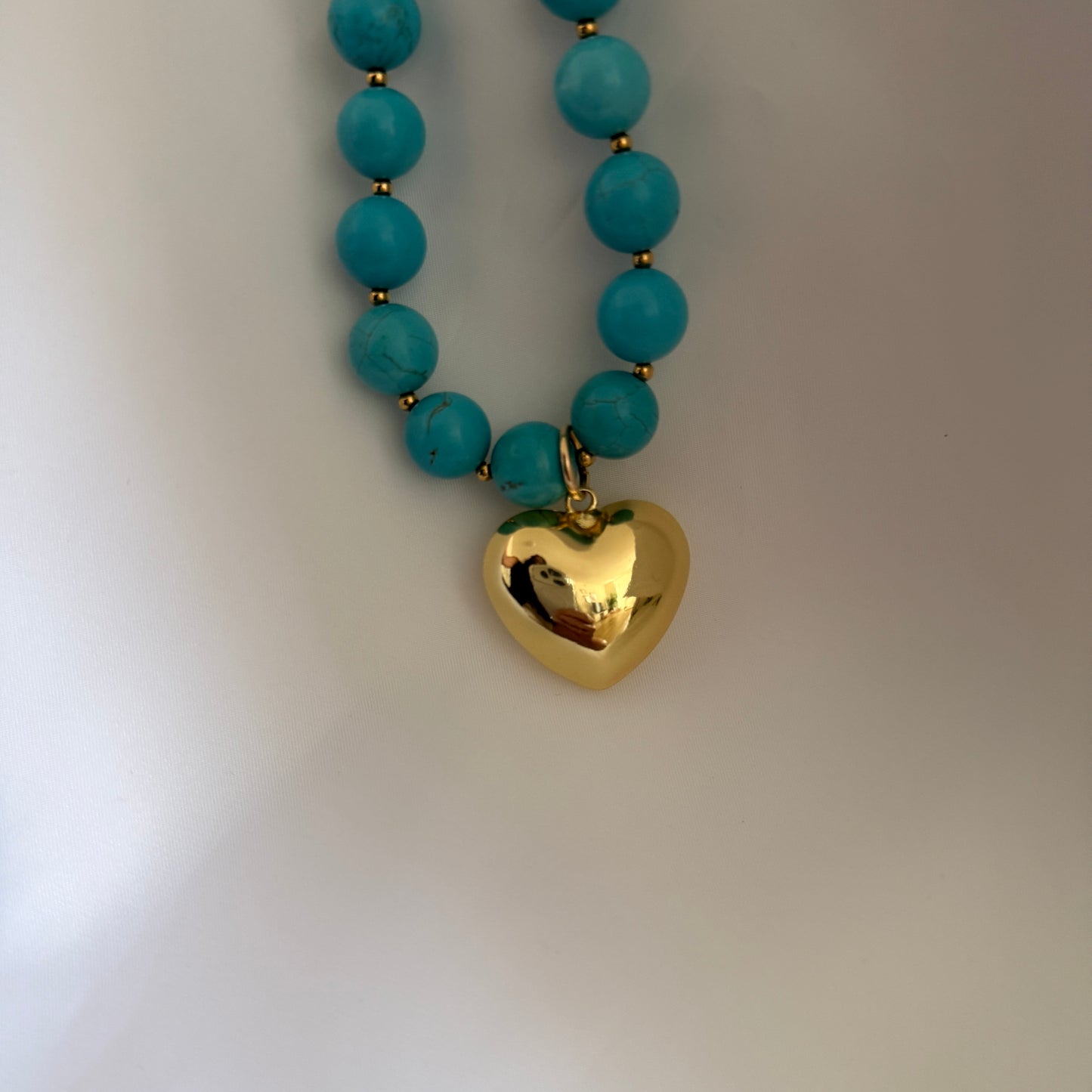Love Turquoise Heart Necklace