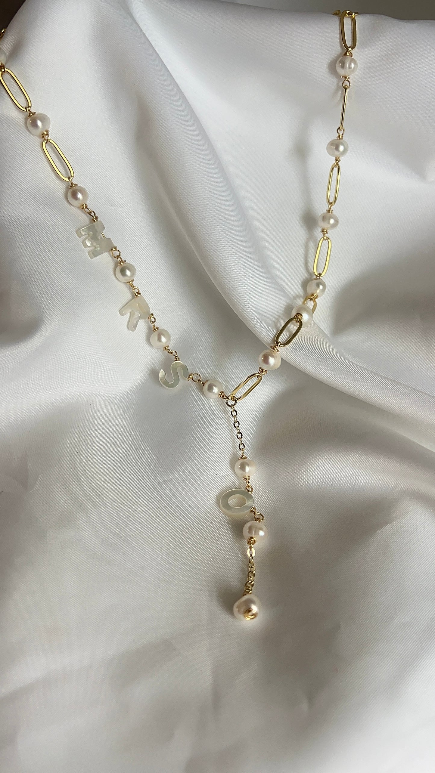 Lariat Bride to Be Necklace