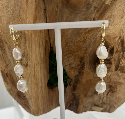 Baroque Pearl Earrings III