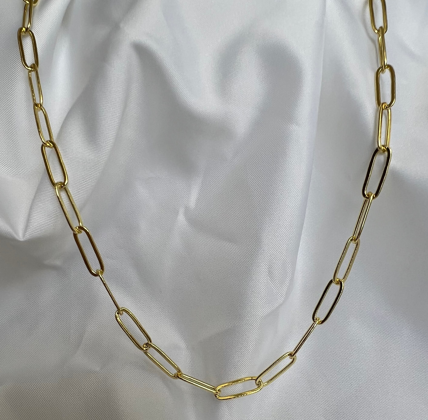 Lariat Paperclip Chain Necklace