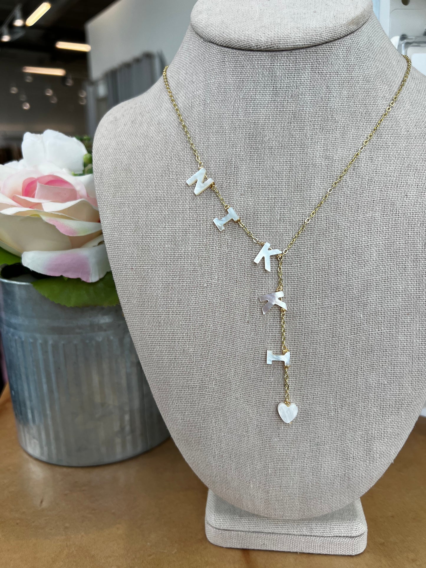 Lariat Name Necklace
