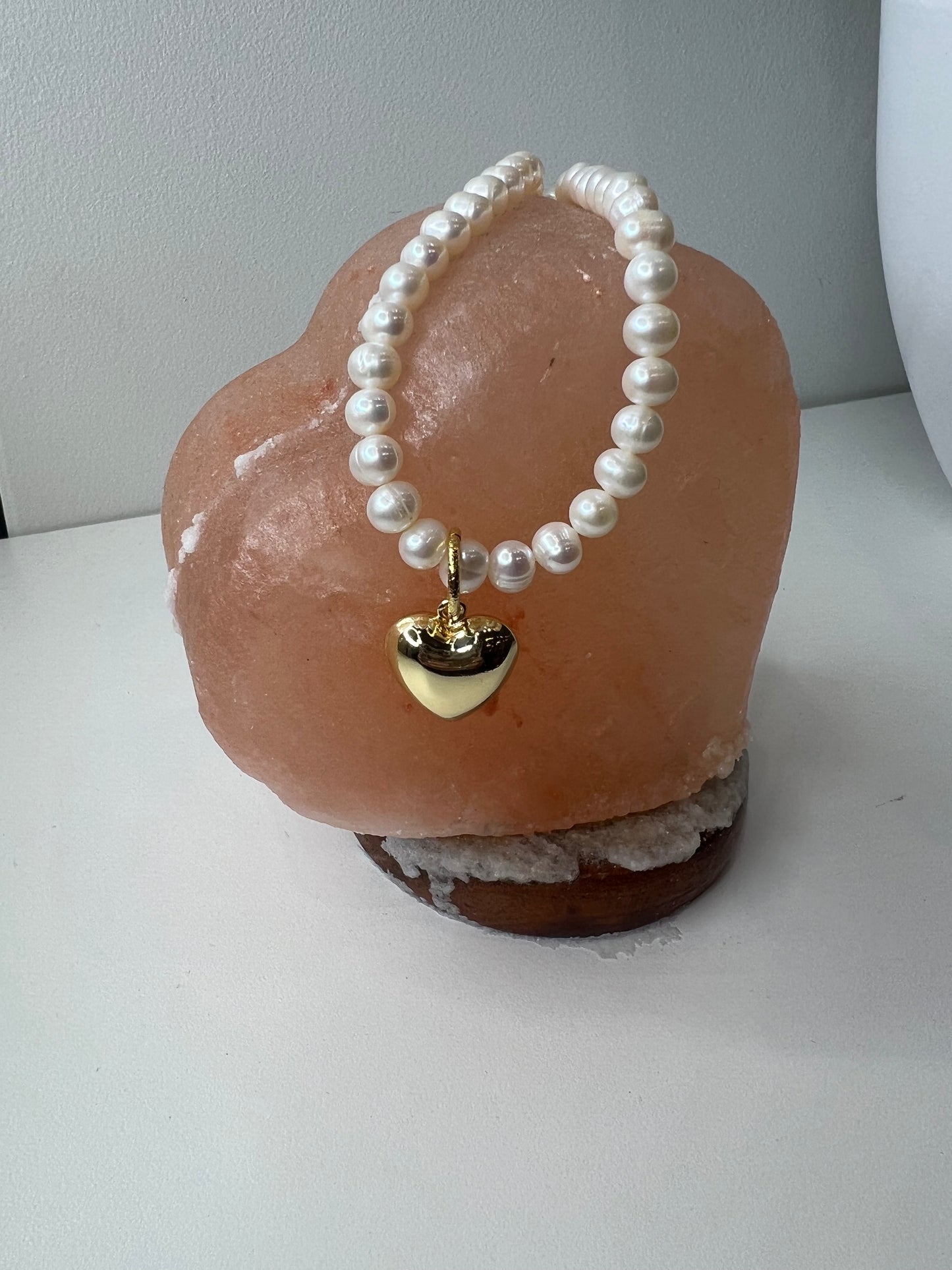 Blush Heart Pearls Necklace