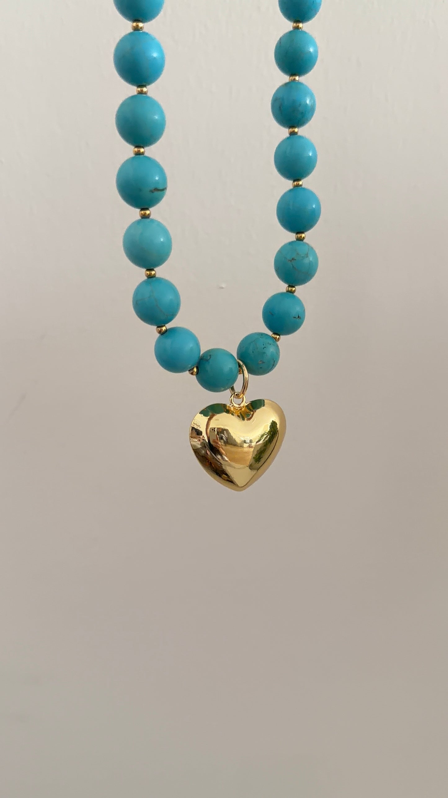 Love Turquoise Heart Necklace