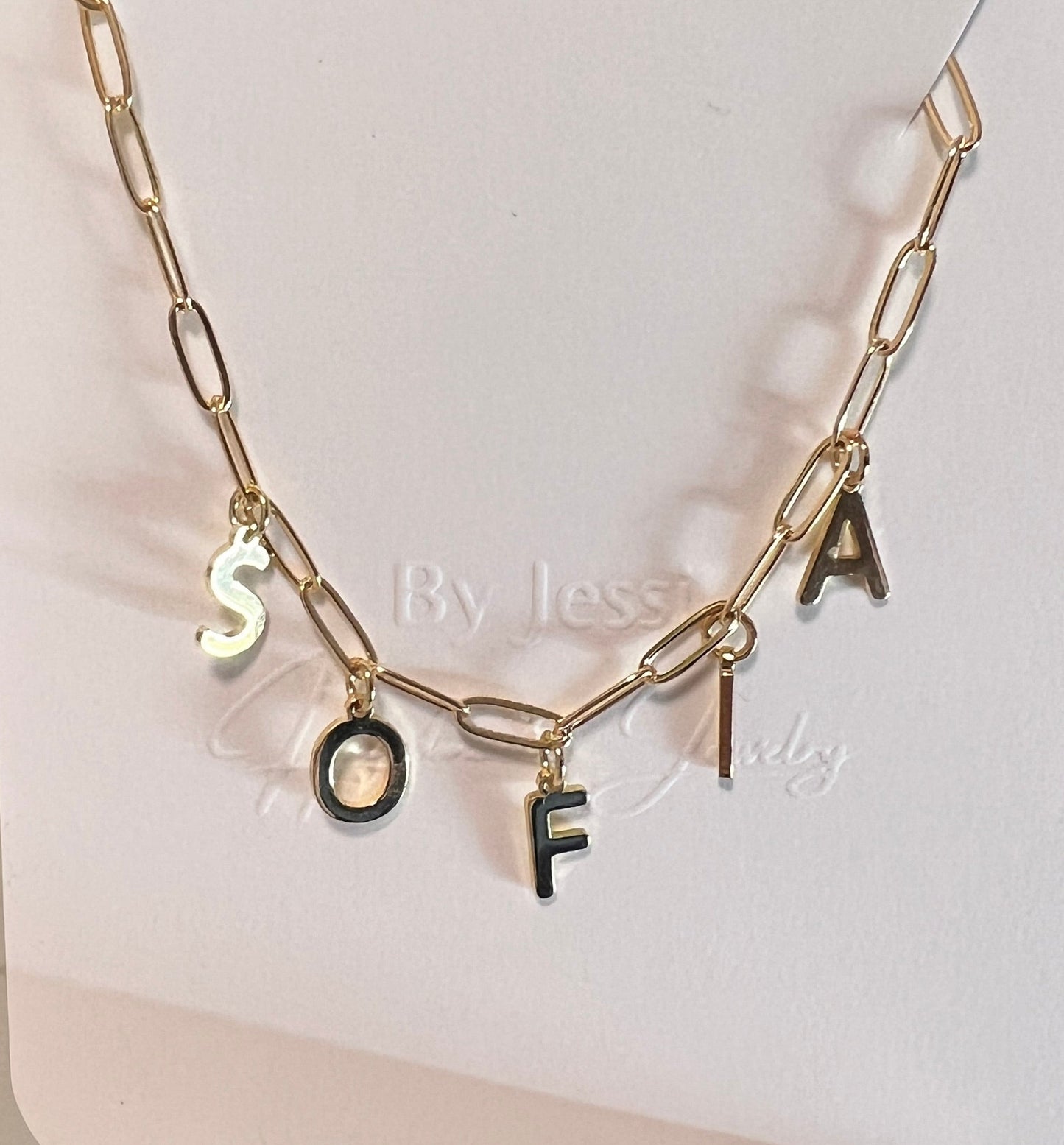 Paperclip Name Necklace