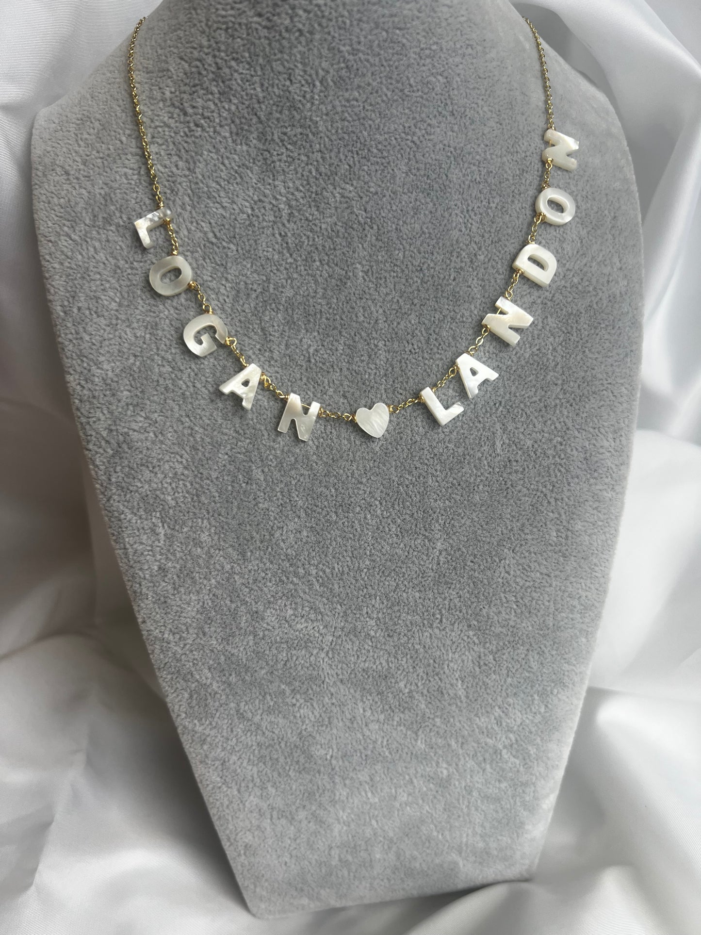 Nacre Letter Necklace