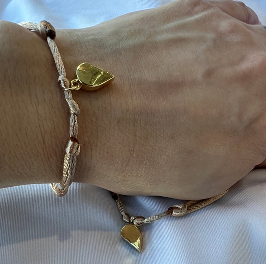 Matching Heart Bracelet Set