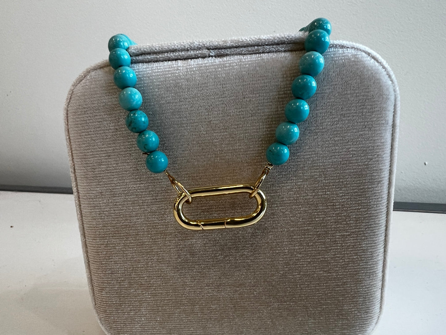 The Carabiner Turquoise Necklace