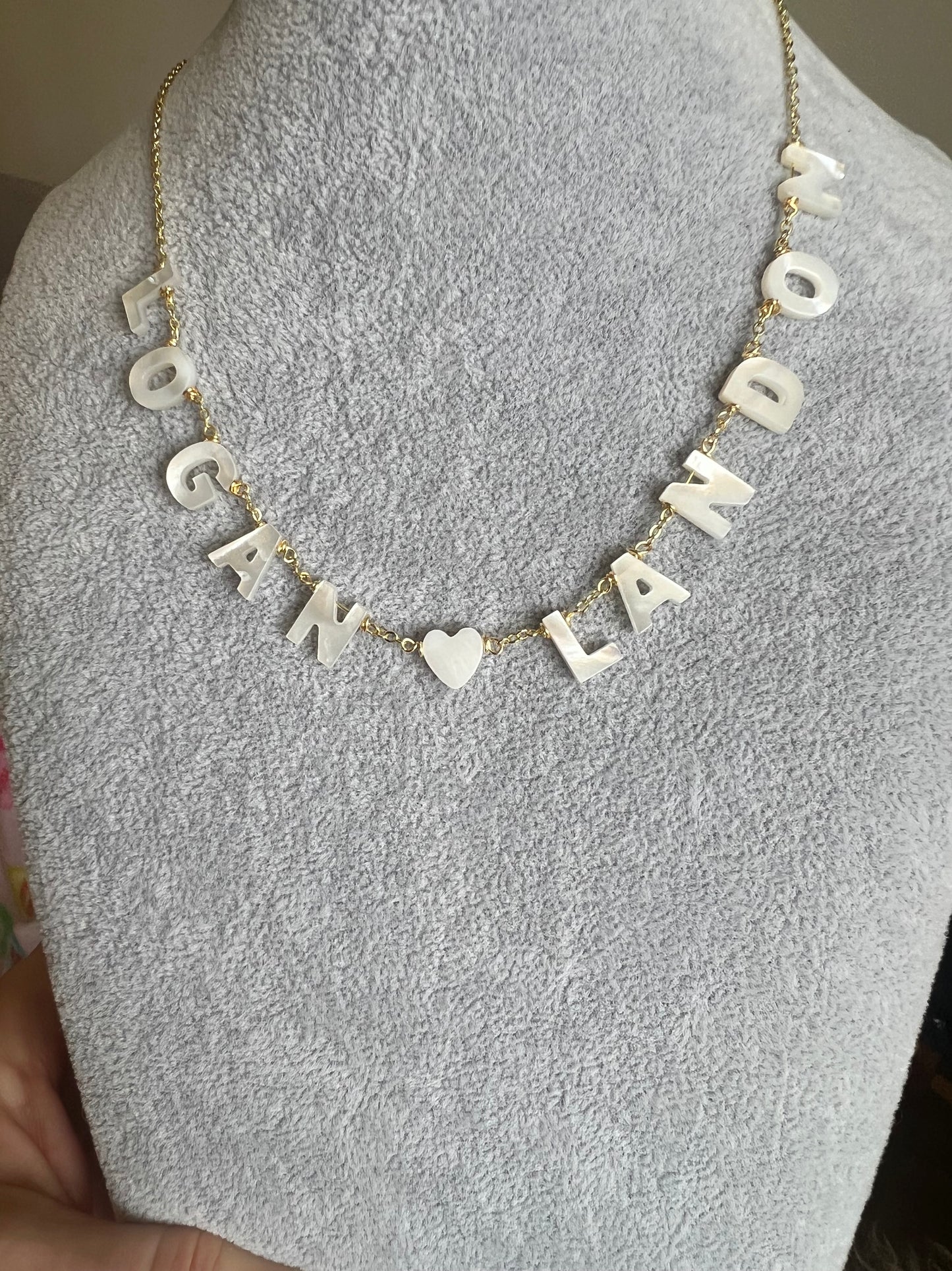 Nacre Letter Necklace