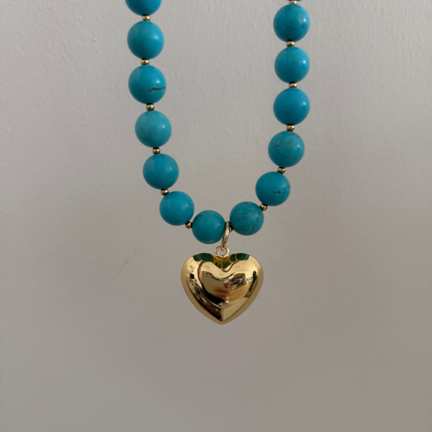 Love Turquoise Heart Necklace
