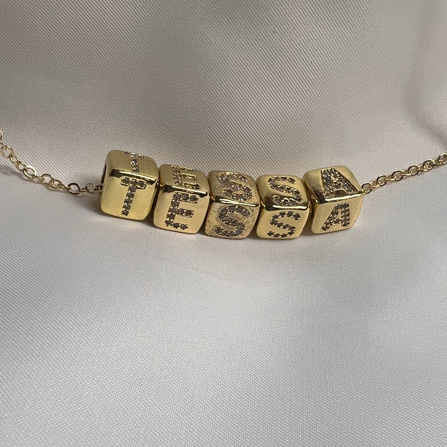 Letter Cube Necklace