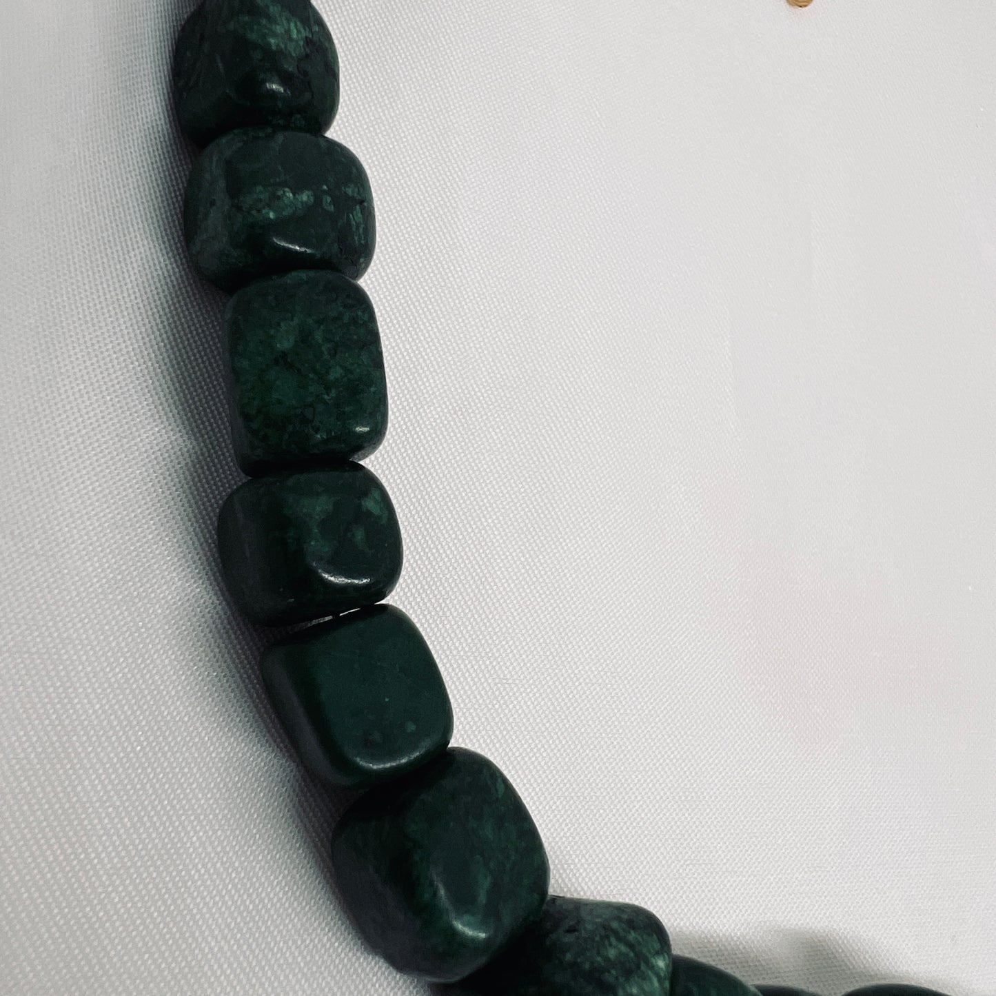 Green Agate Square Necklace