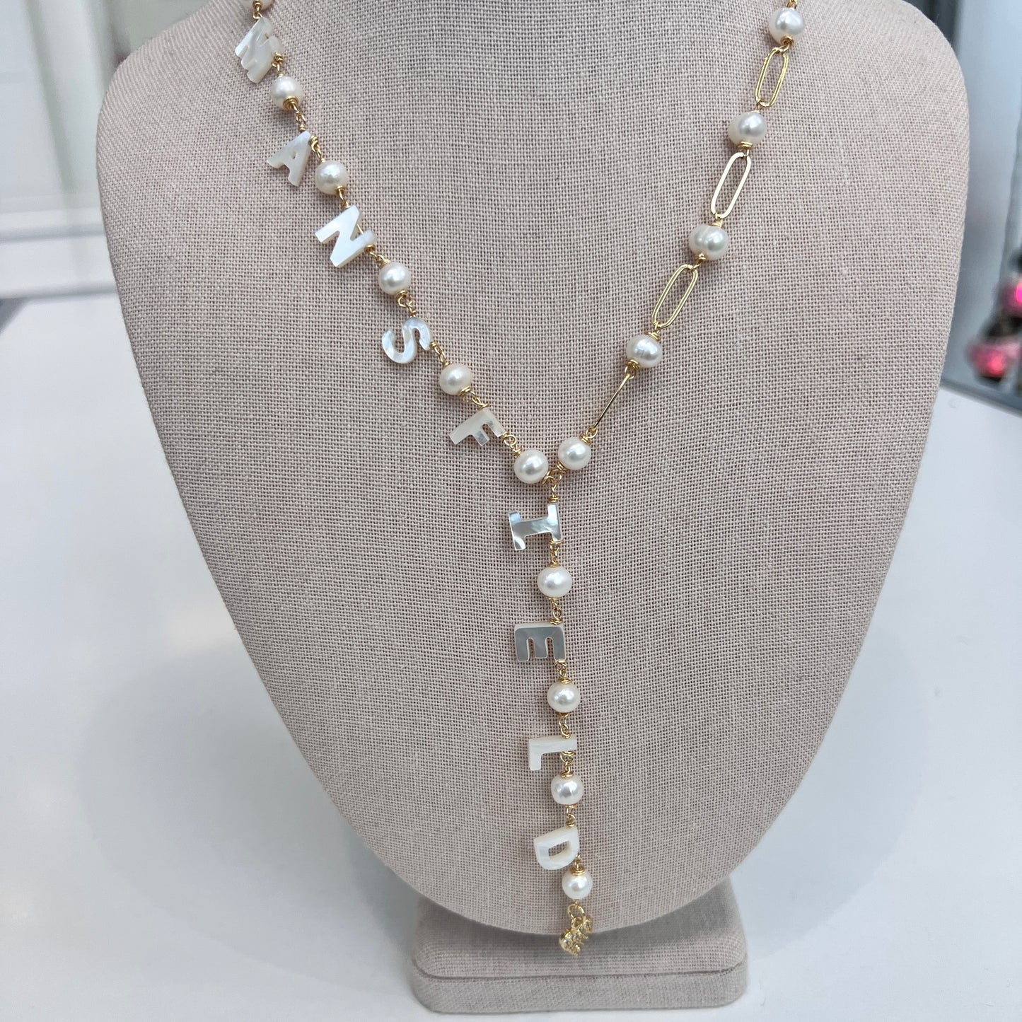 Lariat  Name Necklace