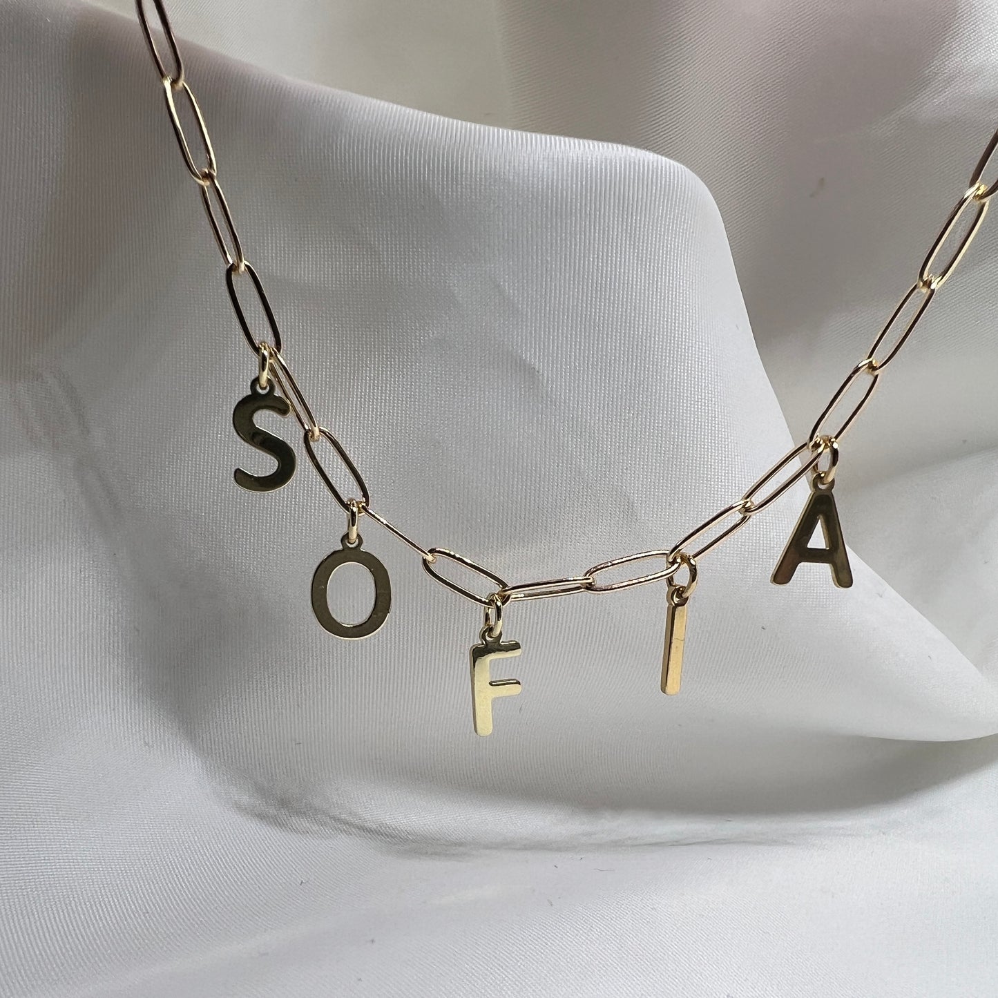 Paperclip Name Necklace