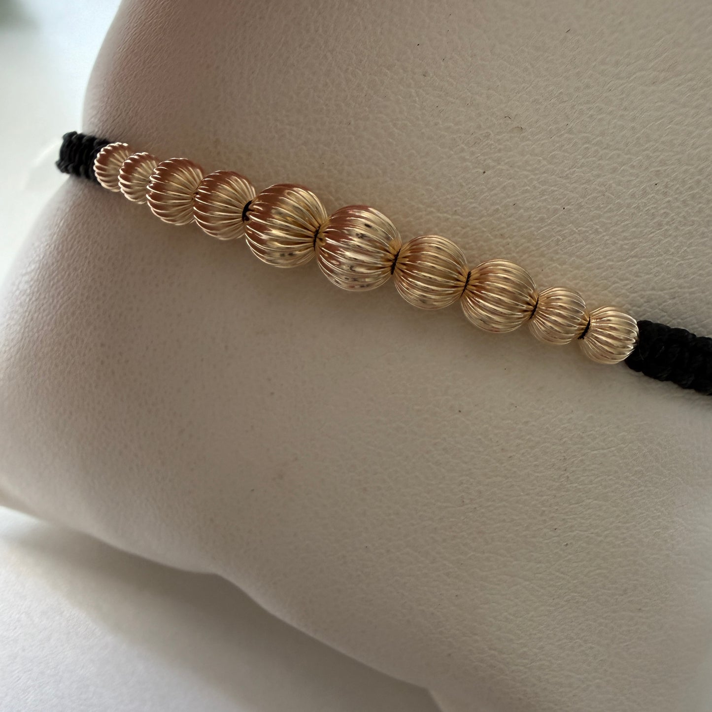 14k Gold Beaded Bracelet