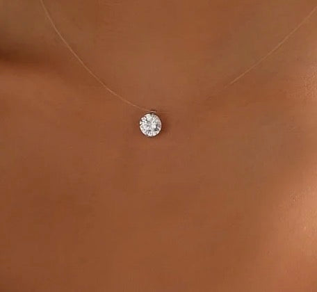 Zircon Pendant Choker Necklace