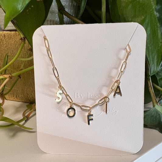 Paperclip Name Necklace