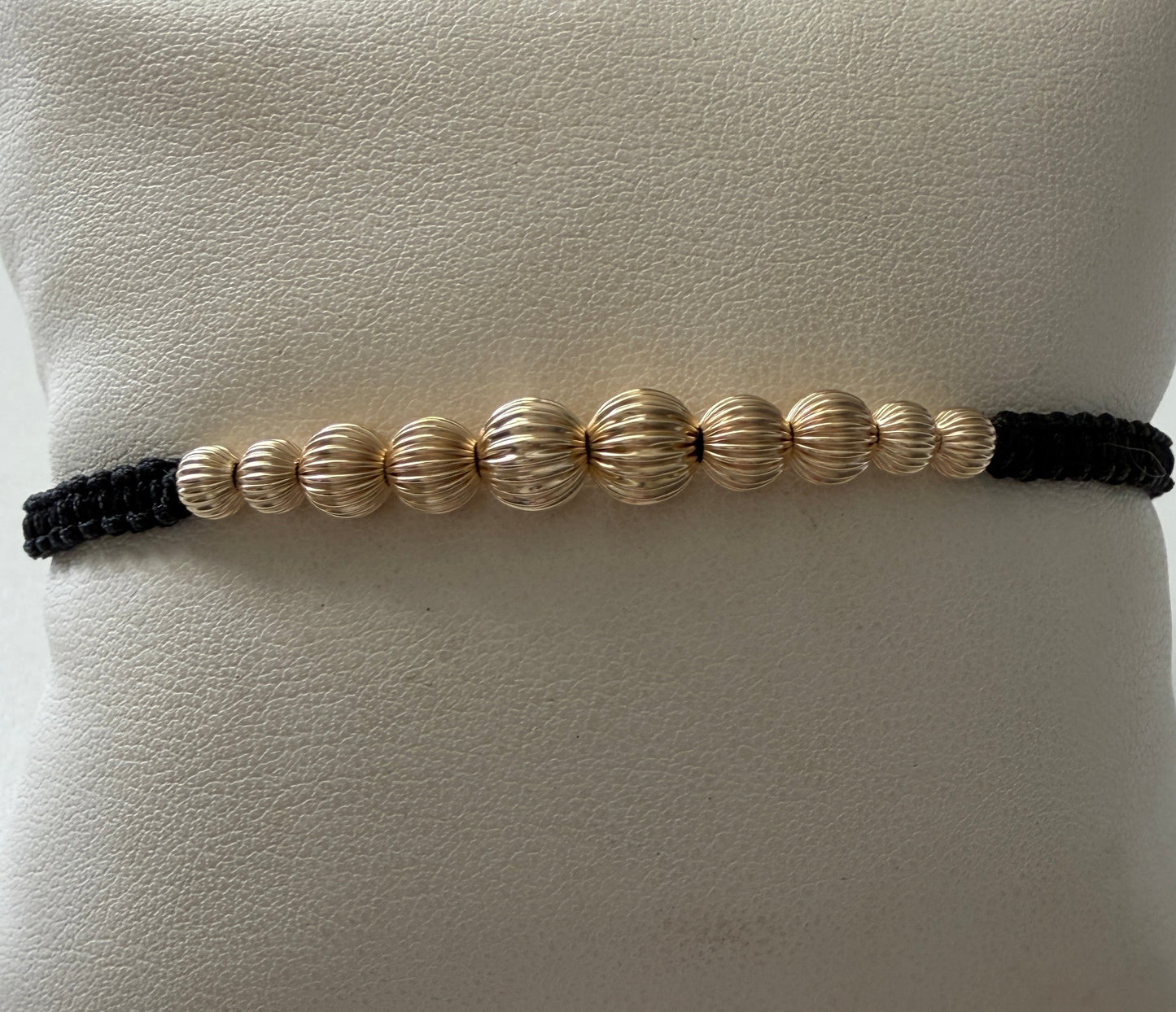 14k Gold Beaded Bracelet