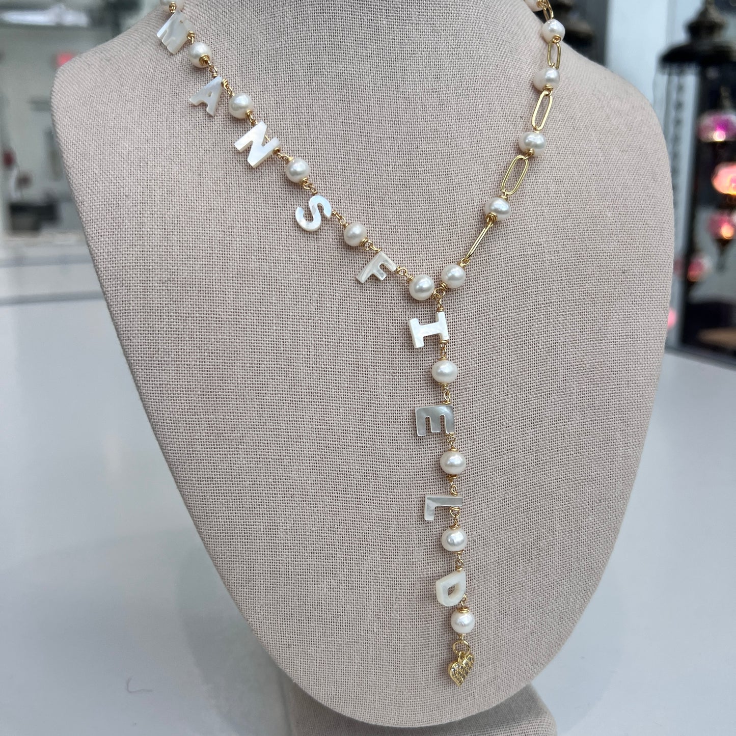 Lariat  Name Necklace