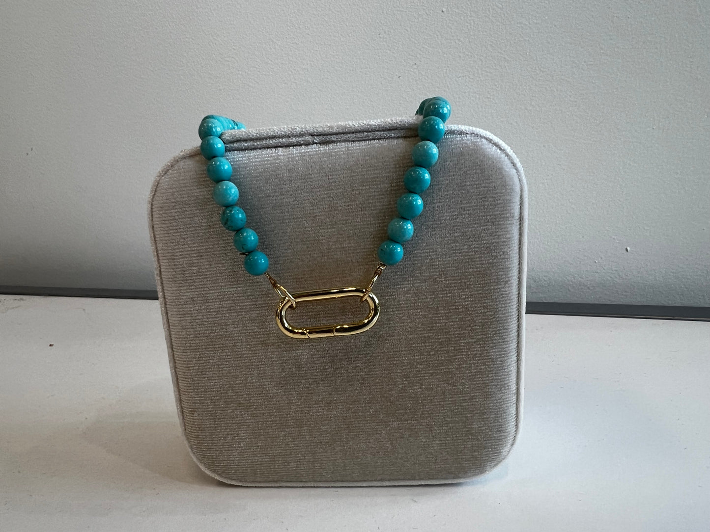 The Carabiner Turquoise Necklace