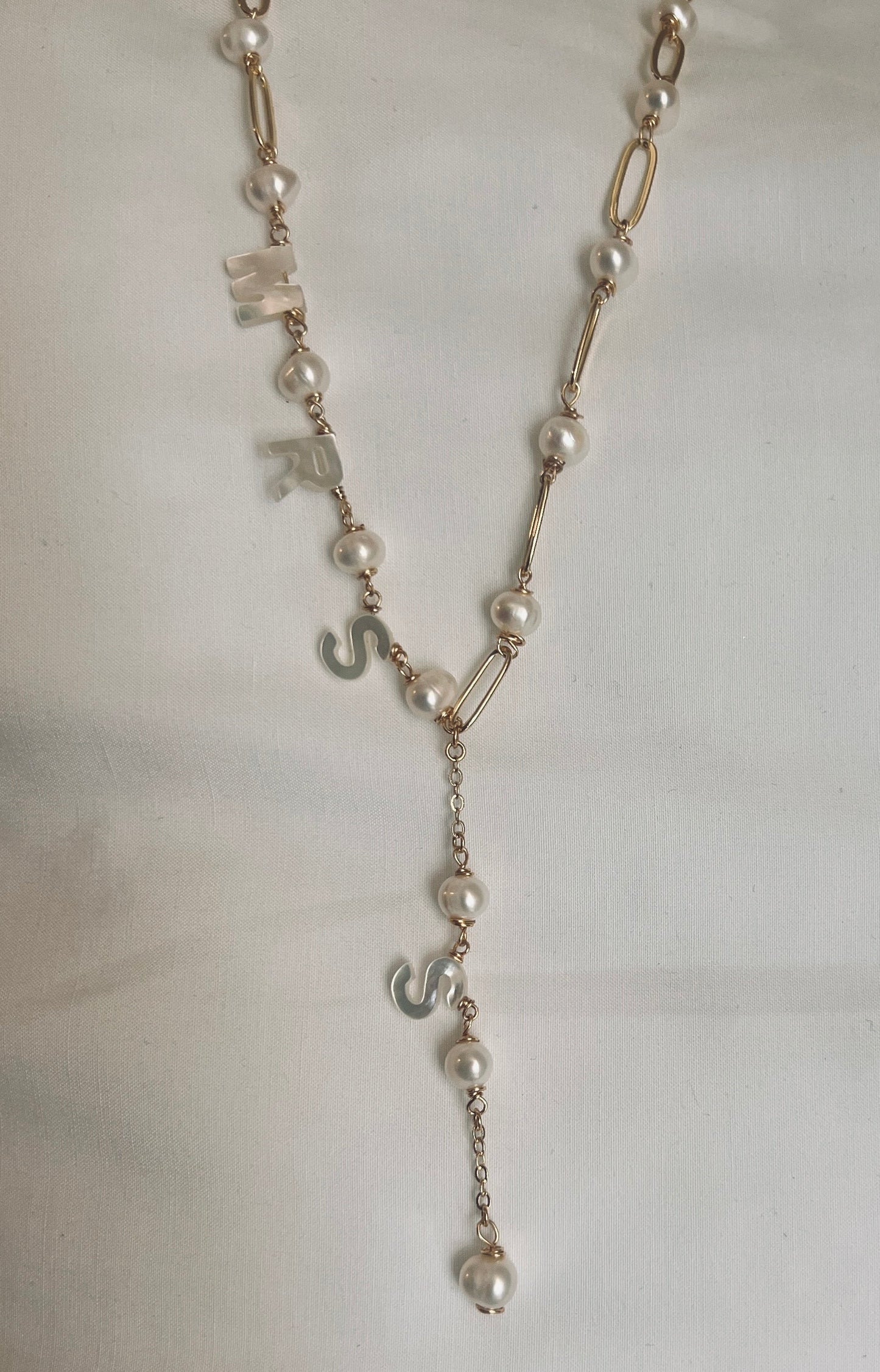 Lariat Bride to Be Necklace