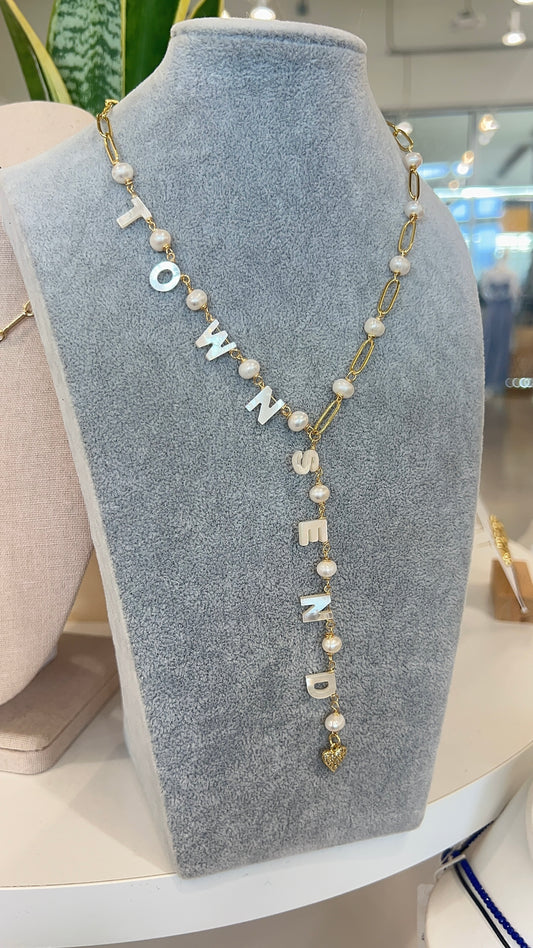Lariat  Name Necklace