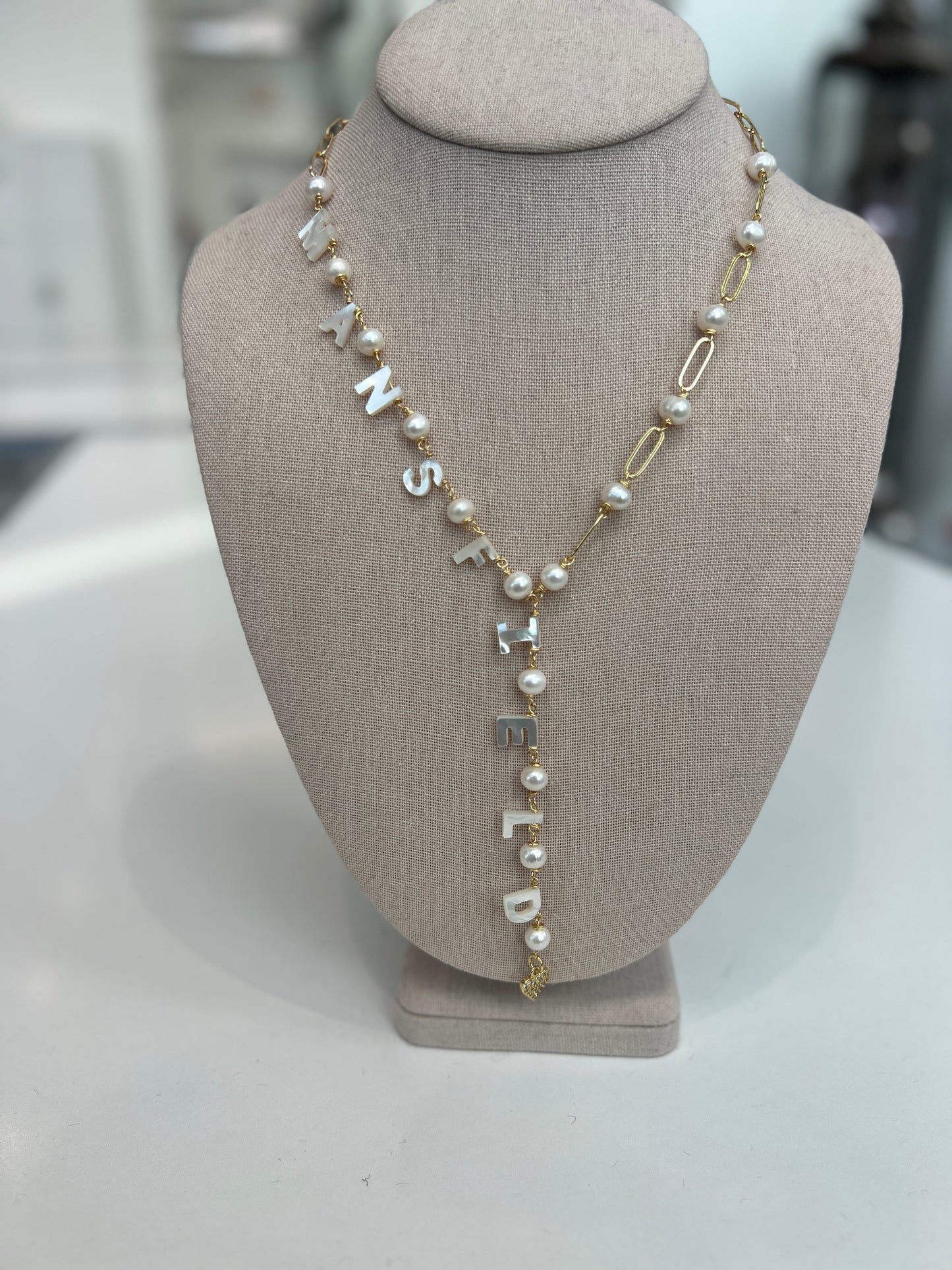 Lariat  Name Necklace