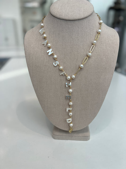 Lariat  Name Necklace