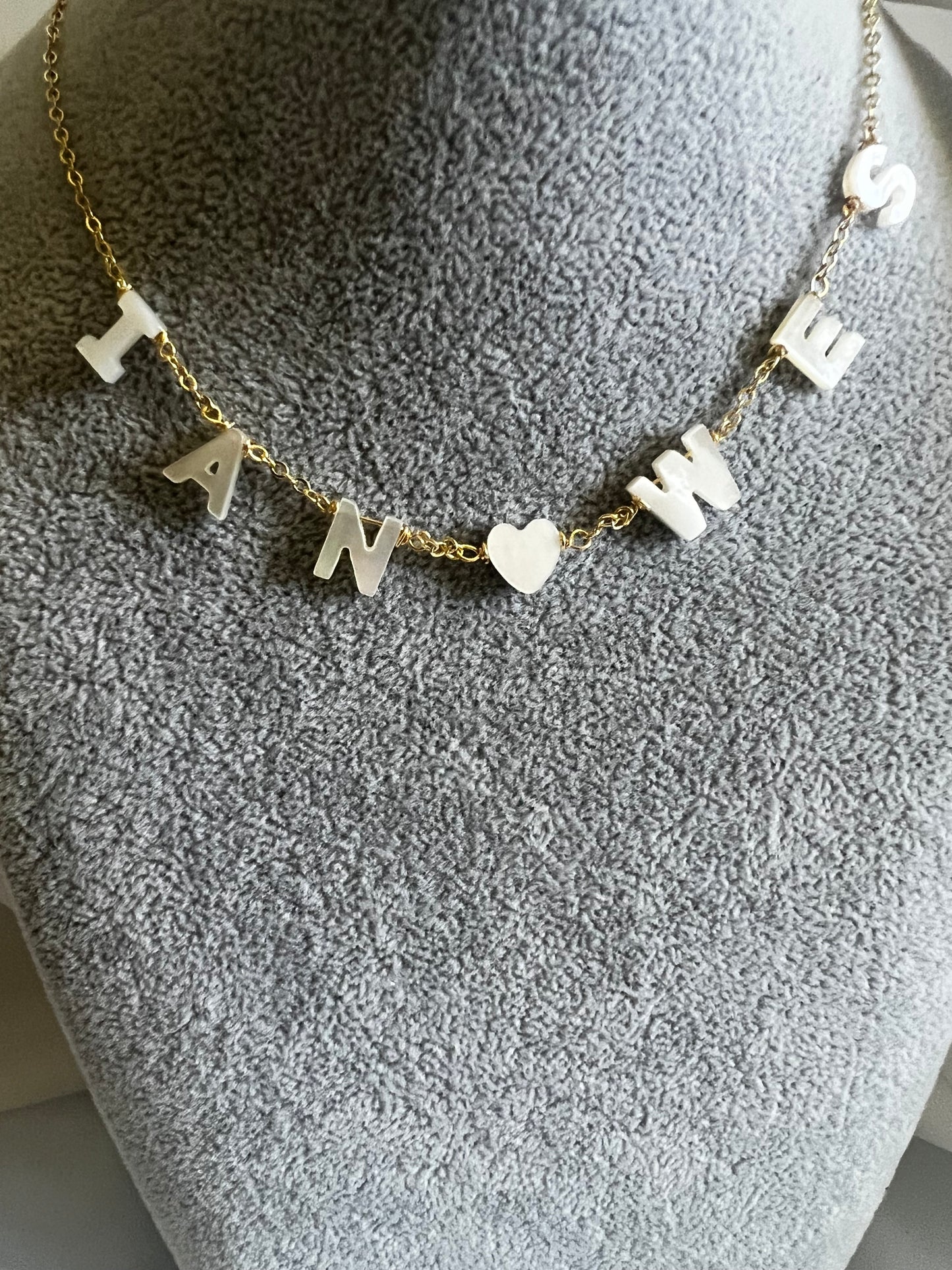 Nacre Letter Necklace