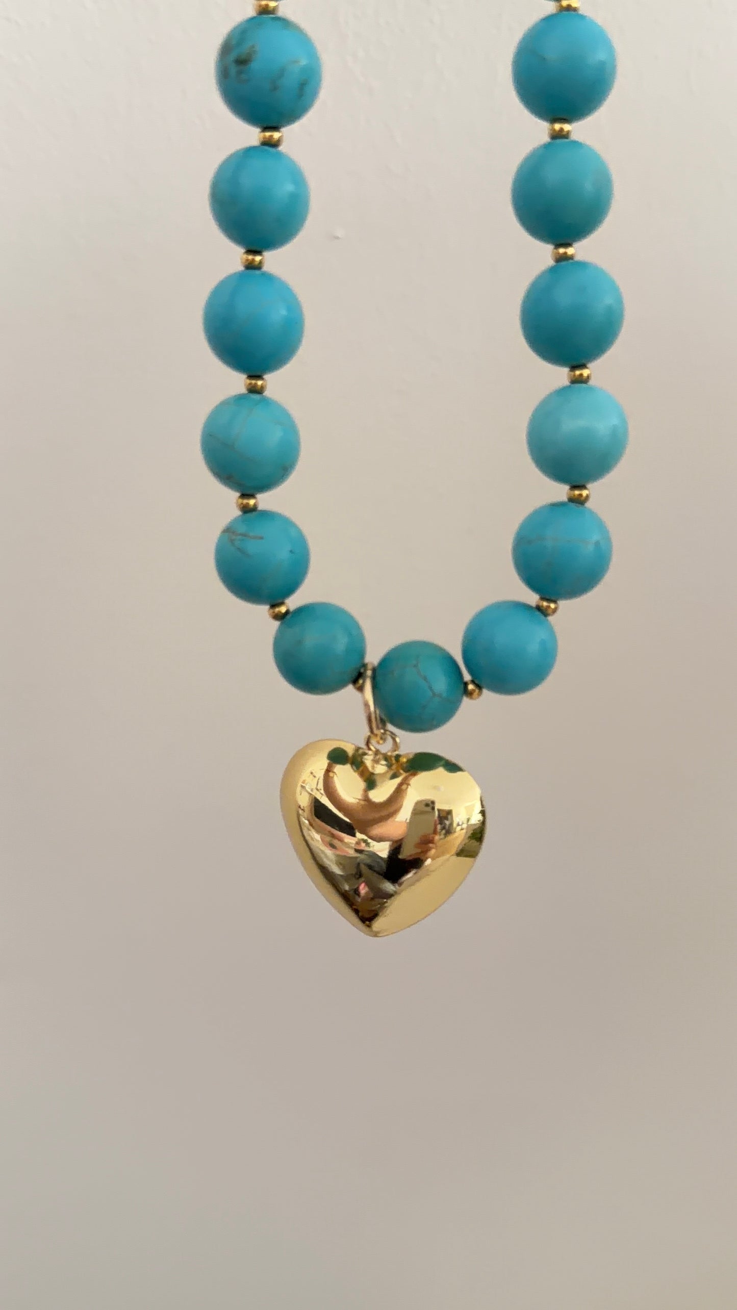 Love Turquoise Heart Necklace