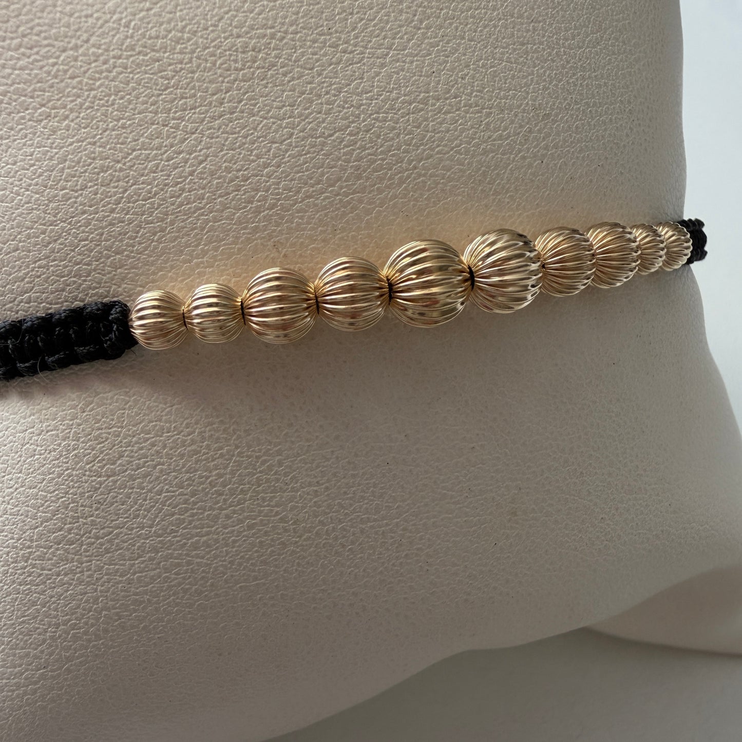 14k Gold Beaded Bracelet