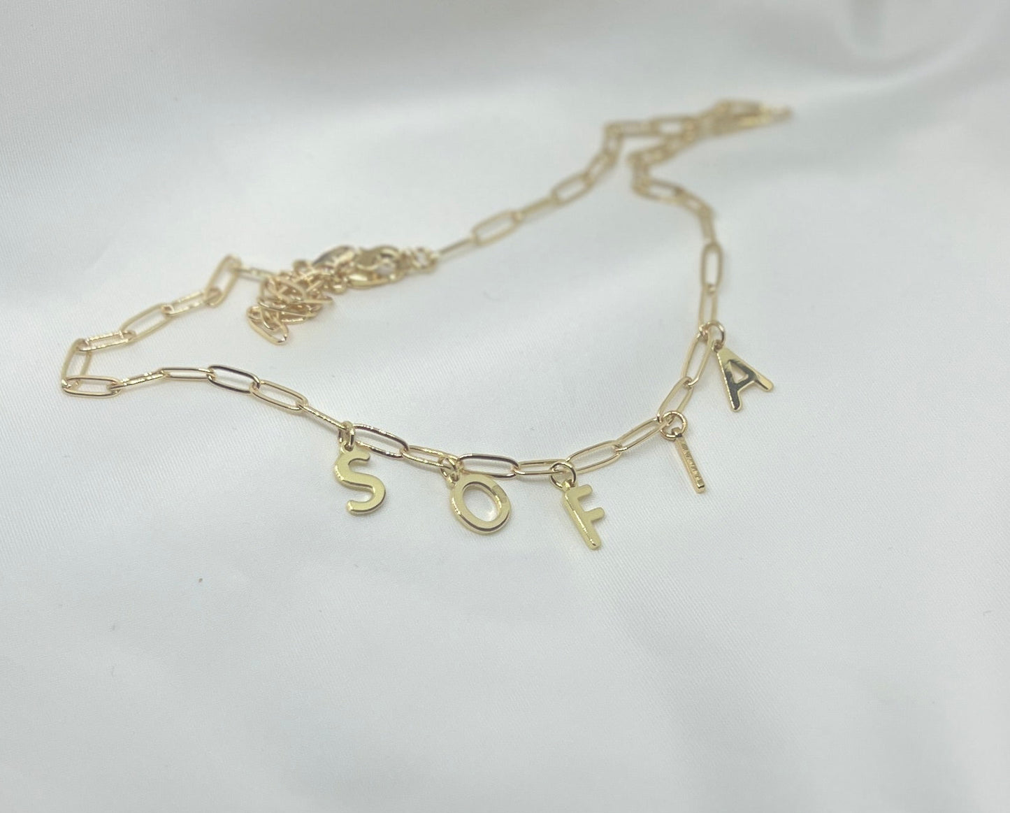 Paperclip Name Necklace