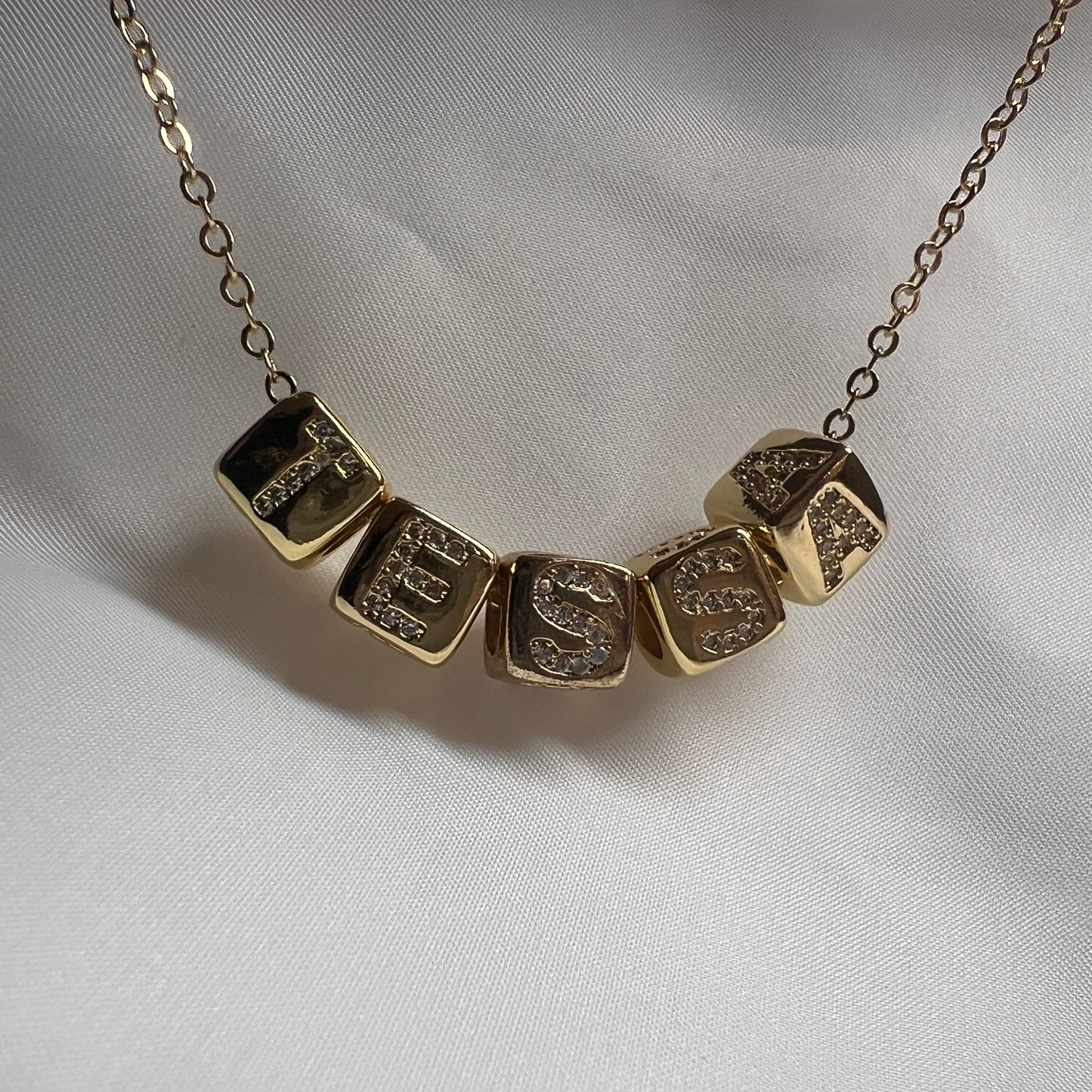Letter Cube Necklace