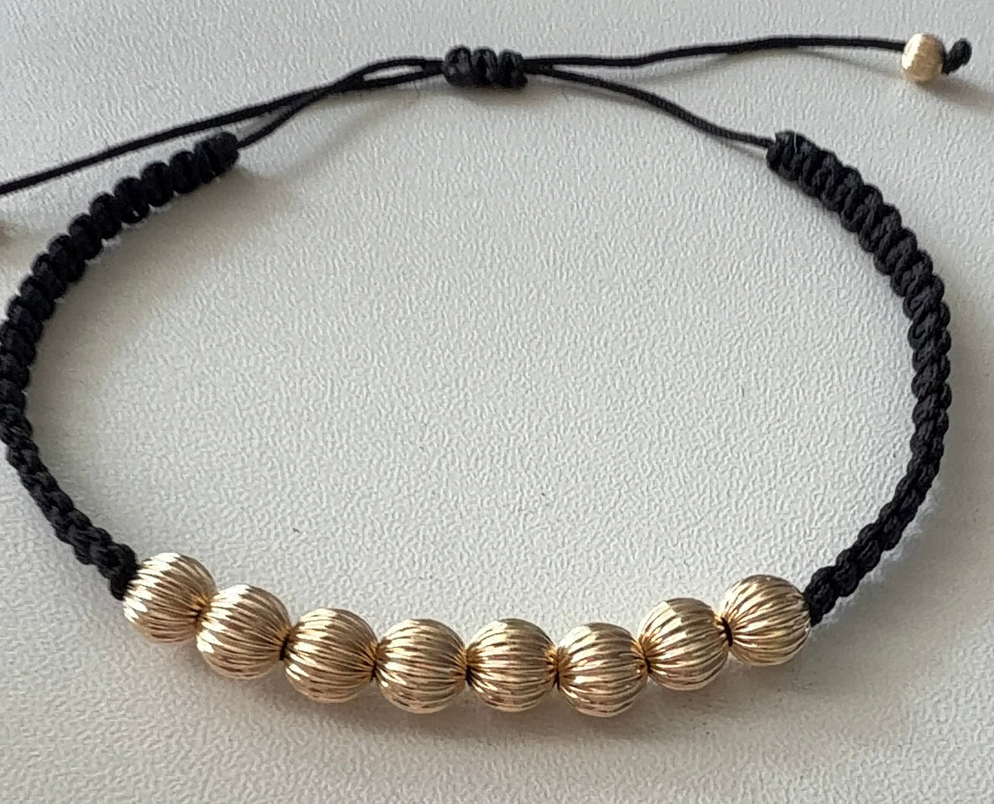 14k Gold Beaded Bracelet