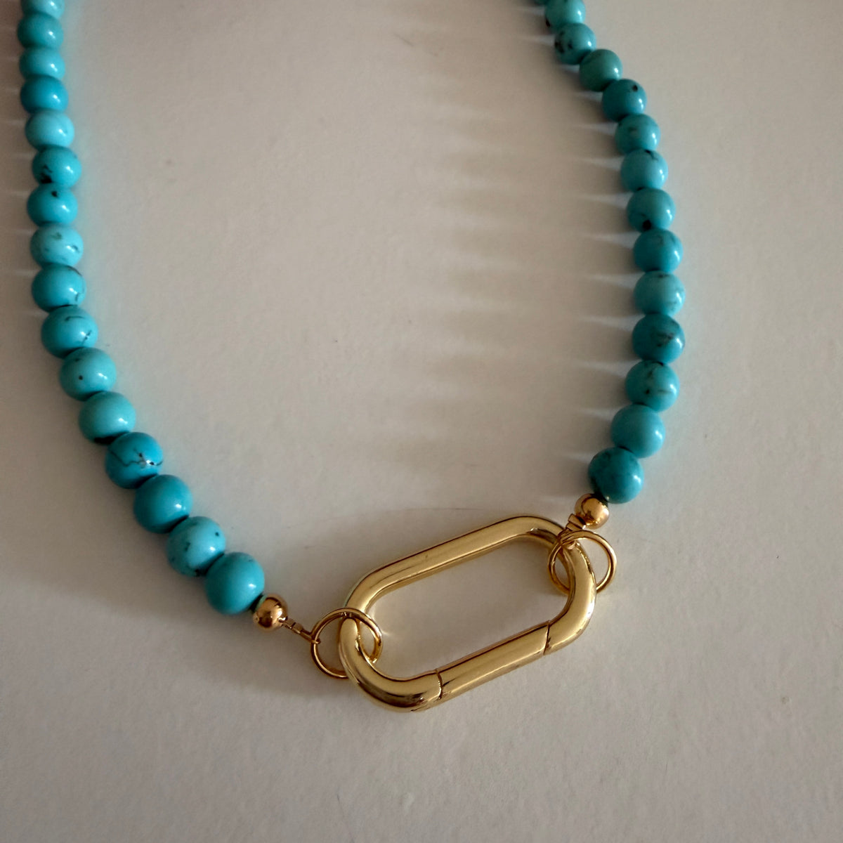 The Carabiner Turquoise Necklace