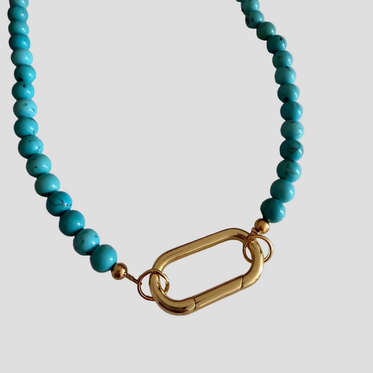 The Carabiner Turquoise Necklace