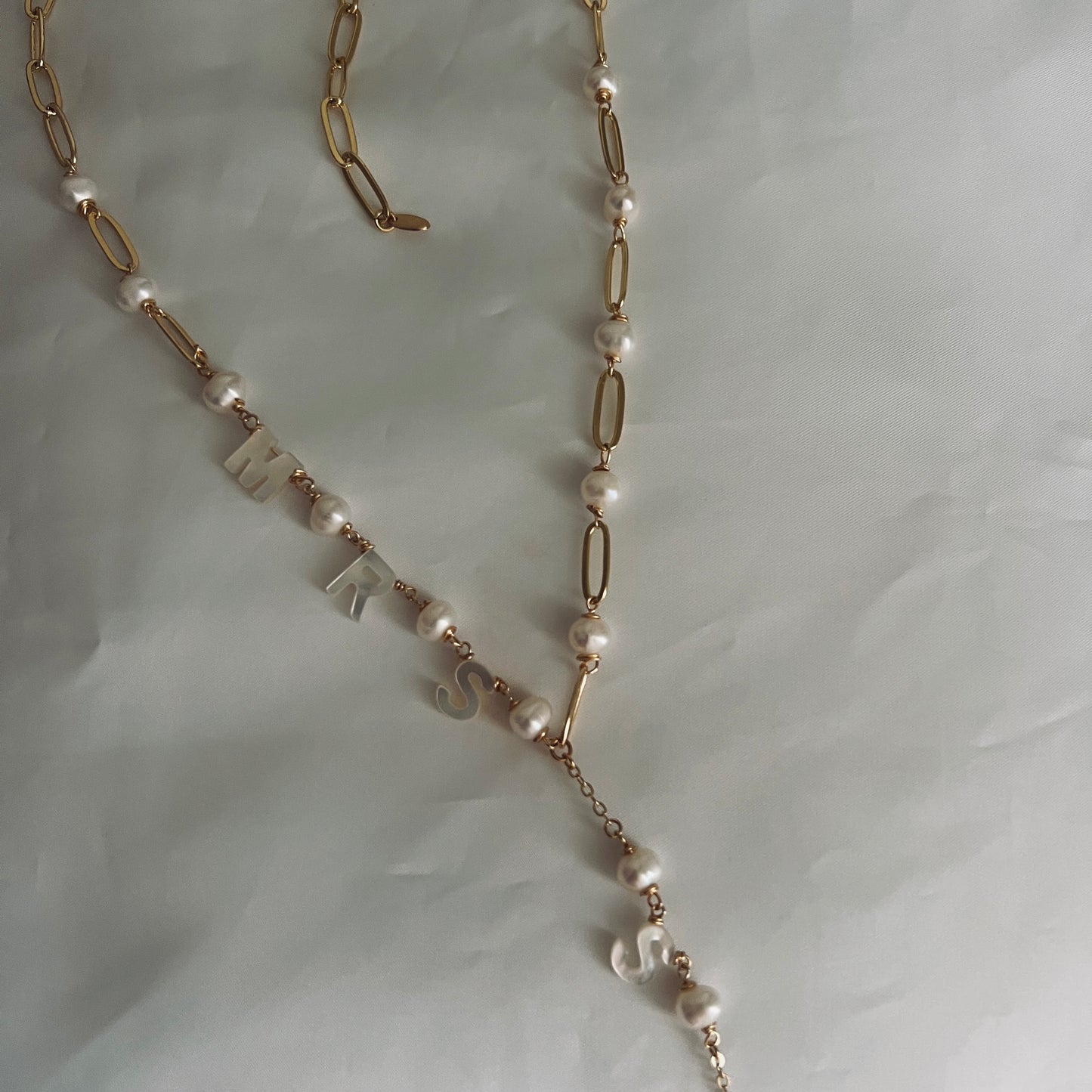 Lariat Bride to Be Necklace