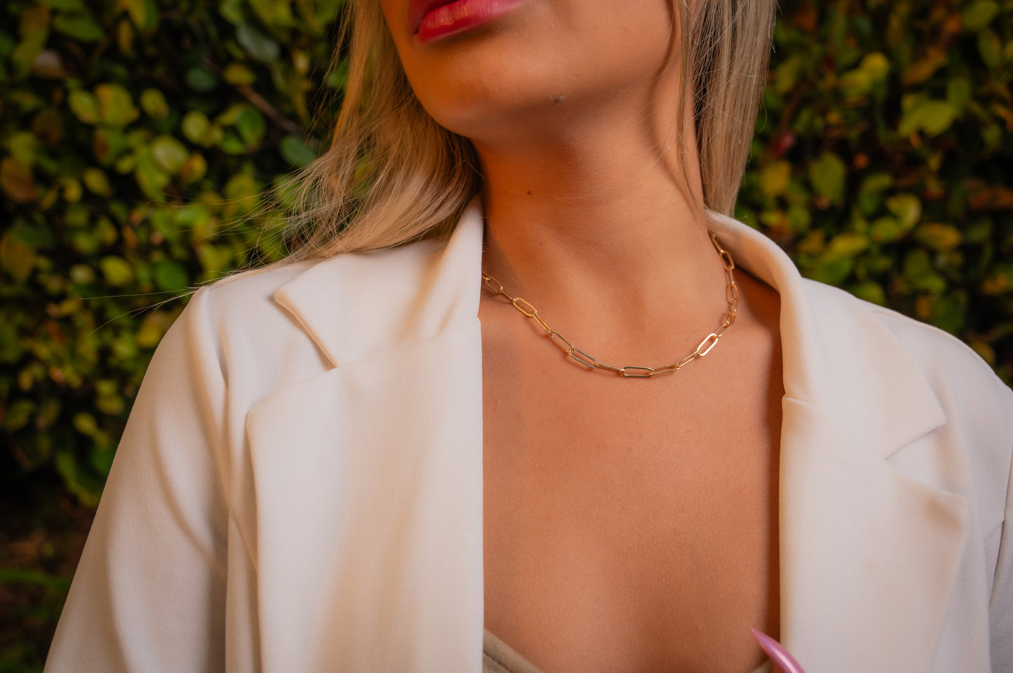 Initial Paperclip Necklace