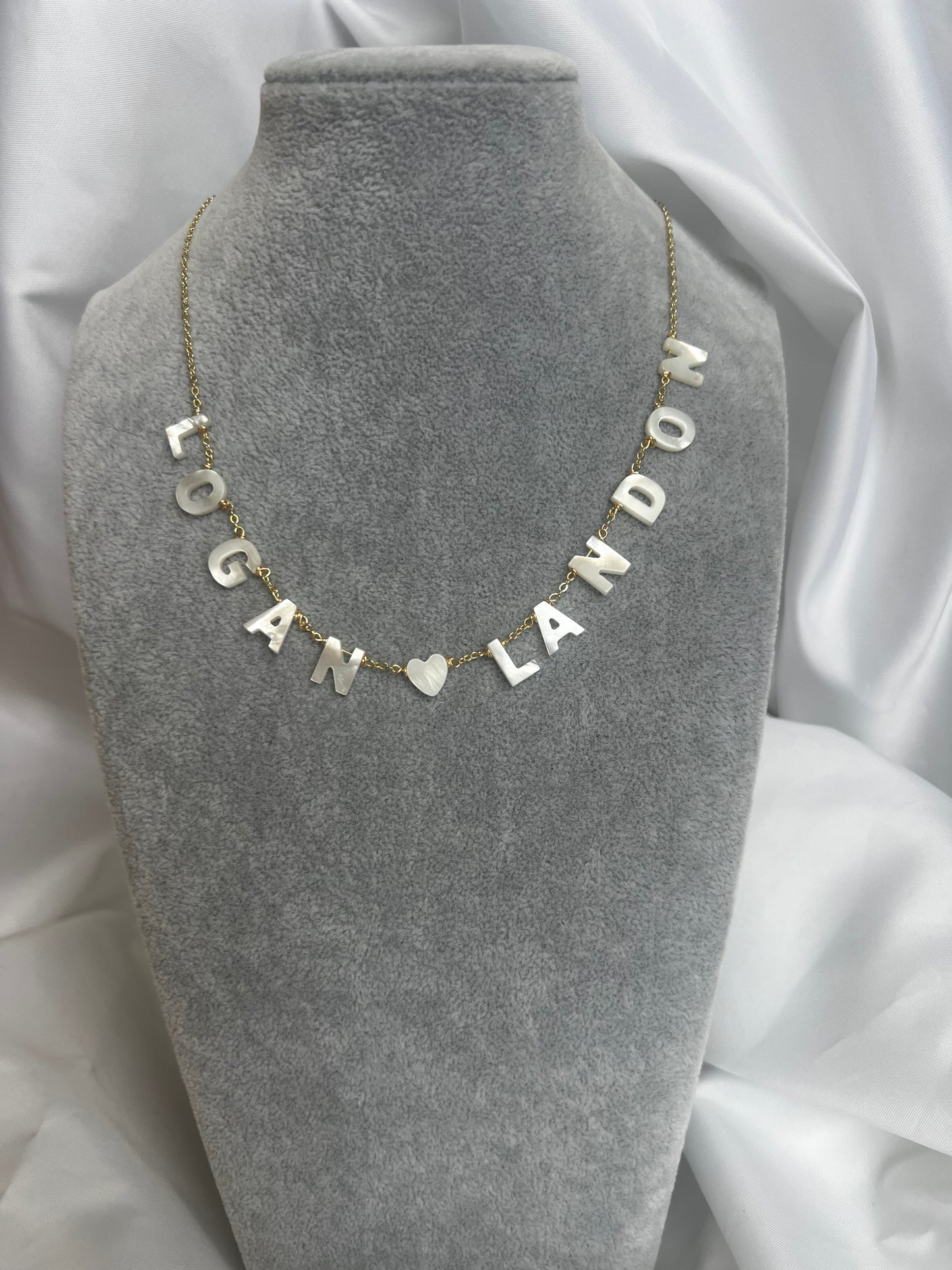 Nacre Letter Necklace