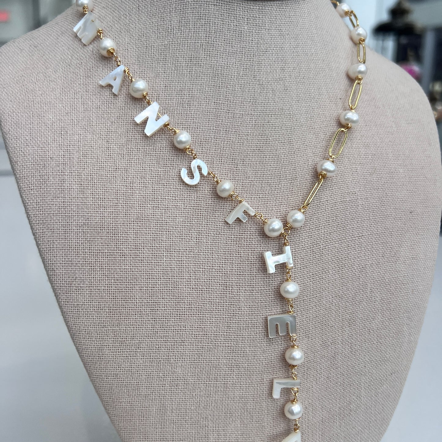 Lariat  Name Necklace