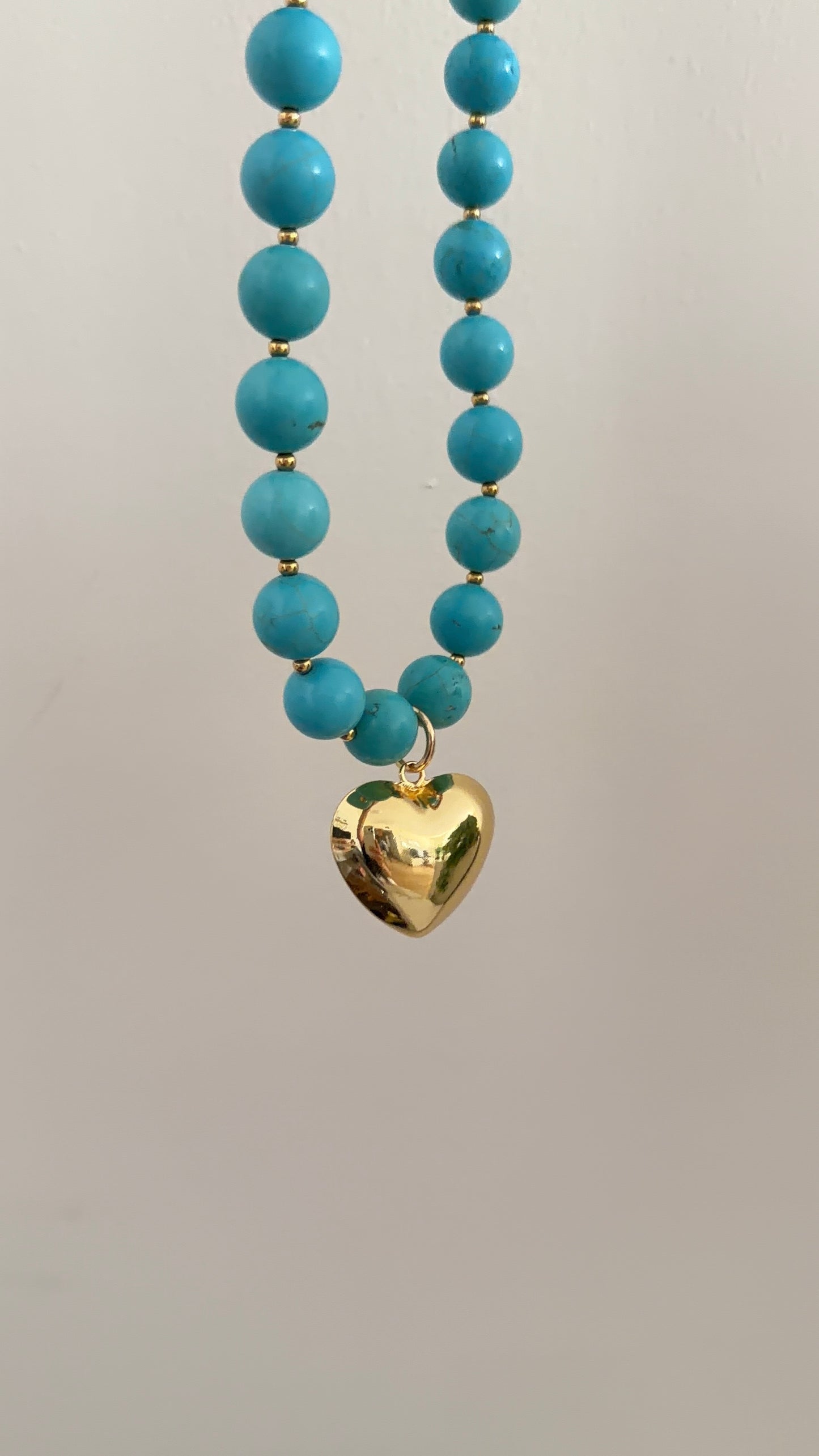 Love Turquoise Heart Necklace