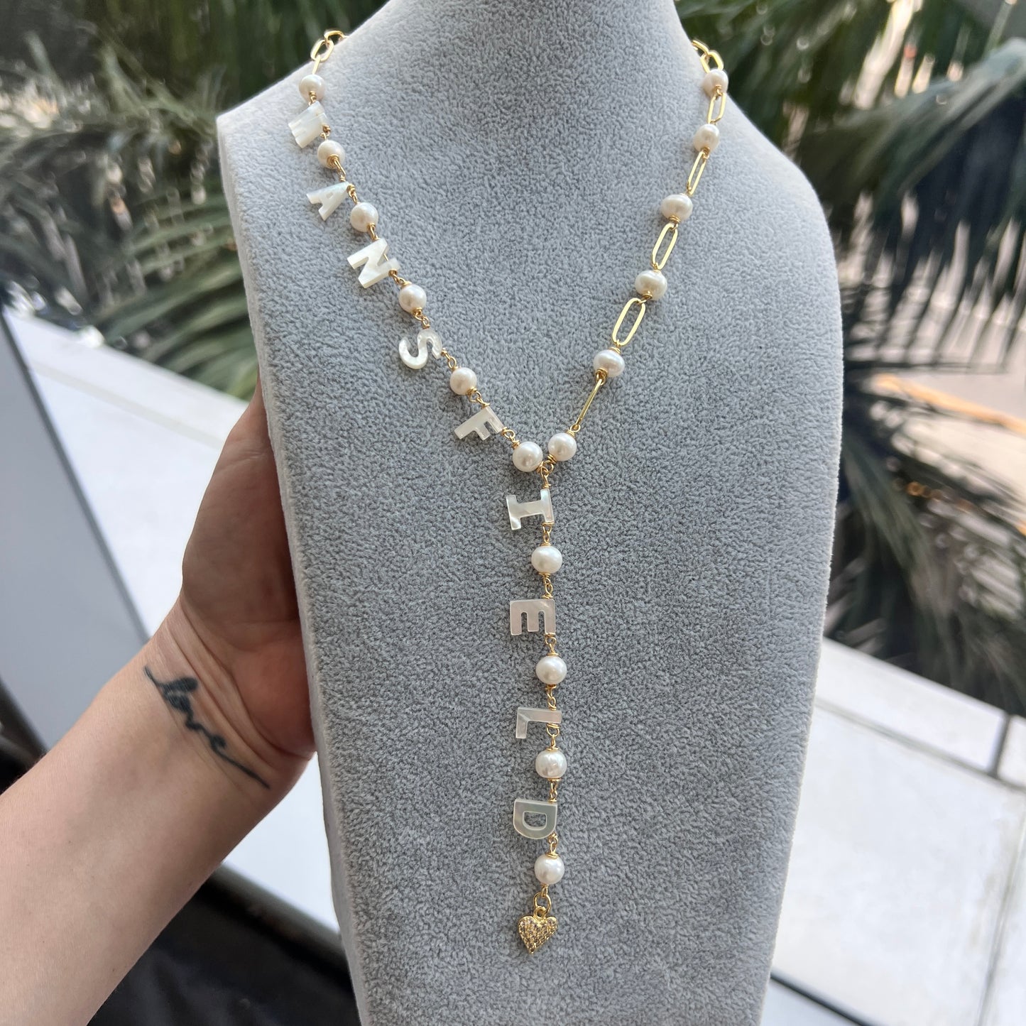 Lariat  Name Necklace