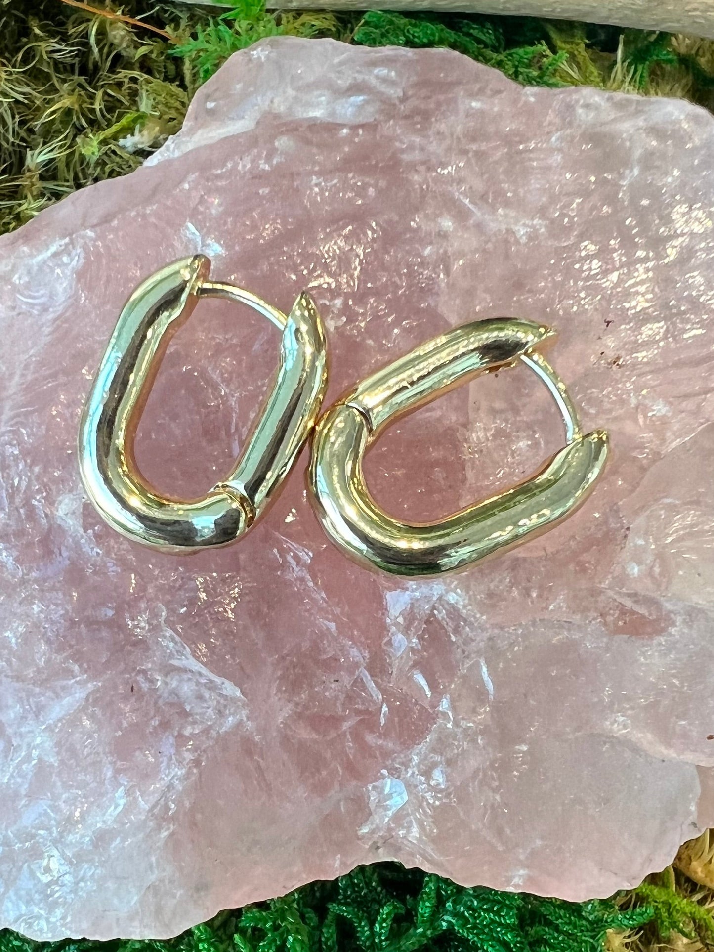 Oval Hoop Earrings