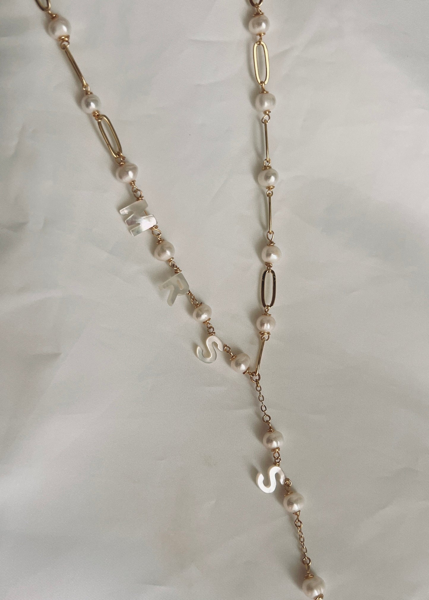Lariat Bride to Be Necklace
