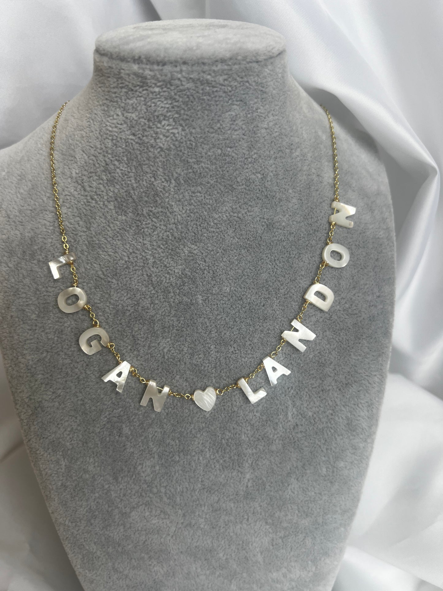 Nacre Letter Necklace