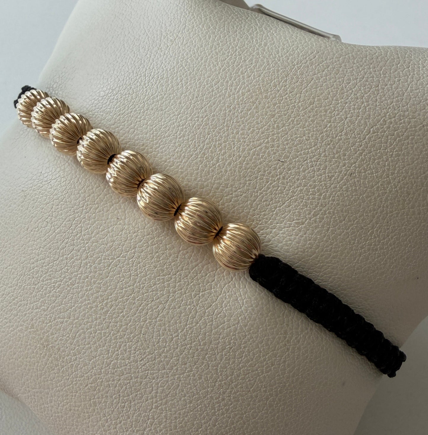 14k Gold Beaded Bracelet