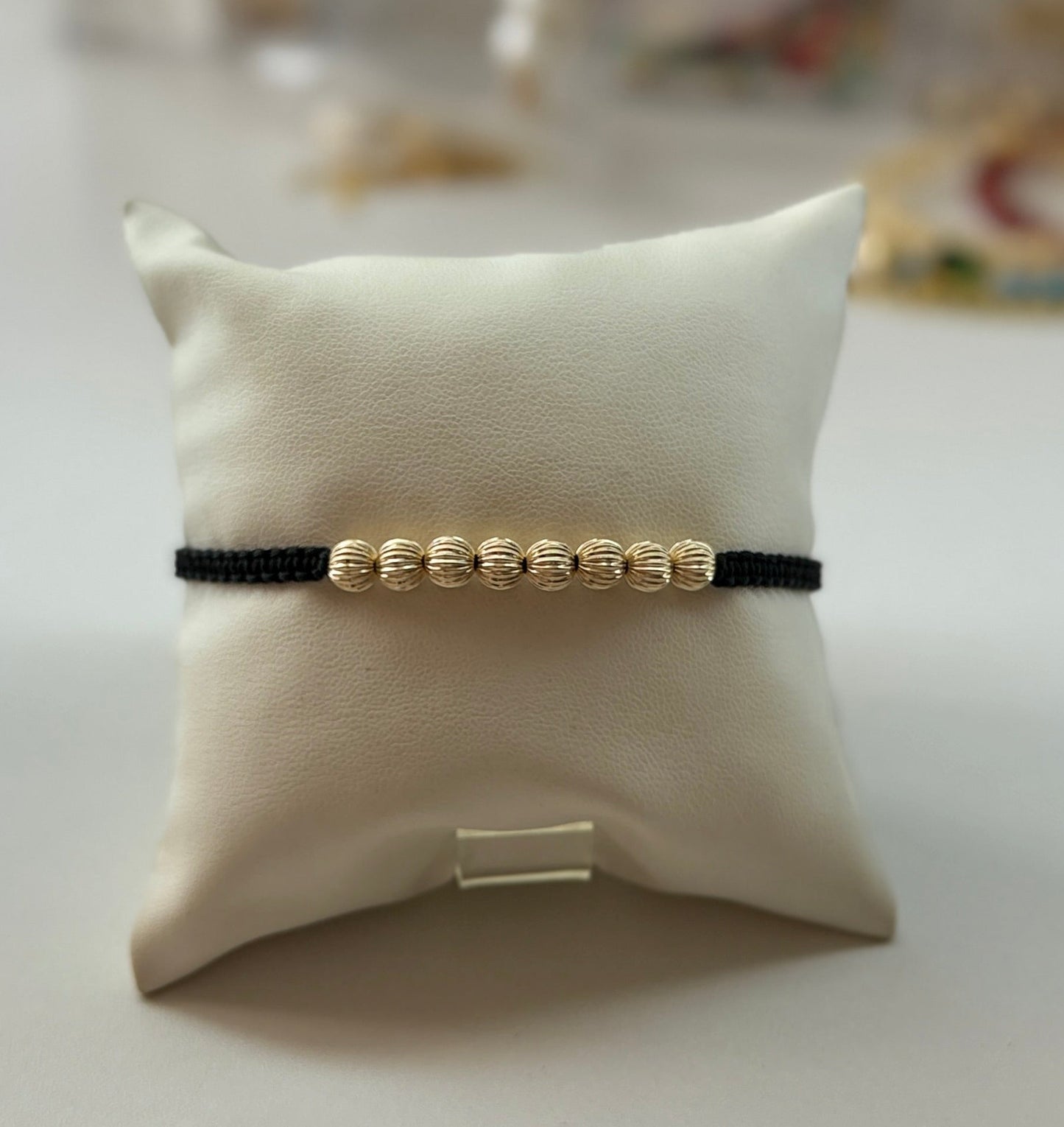 14k Gold Beaded Bracelet