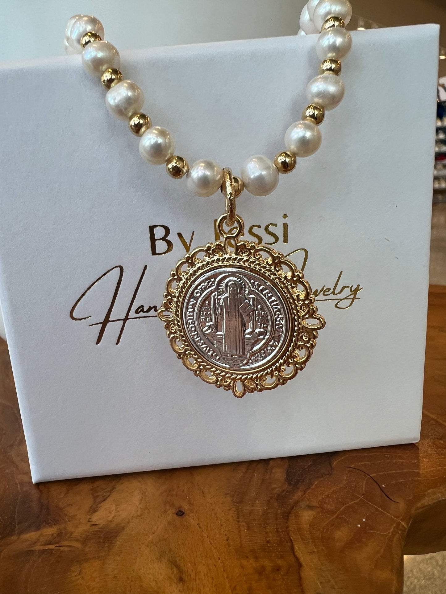St. Benedict Freshwater Pearls Necklace