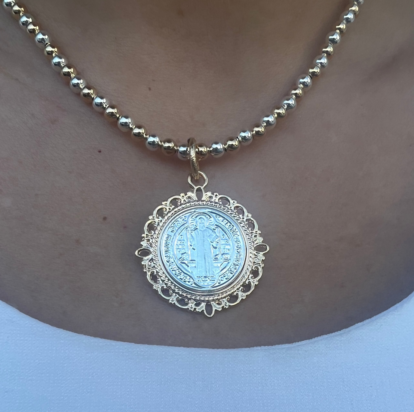 Saint Benedict Bridge Necklace