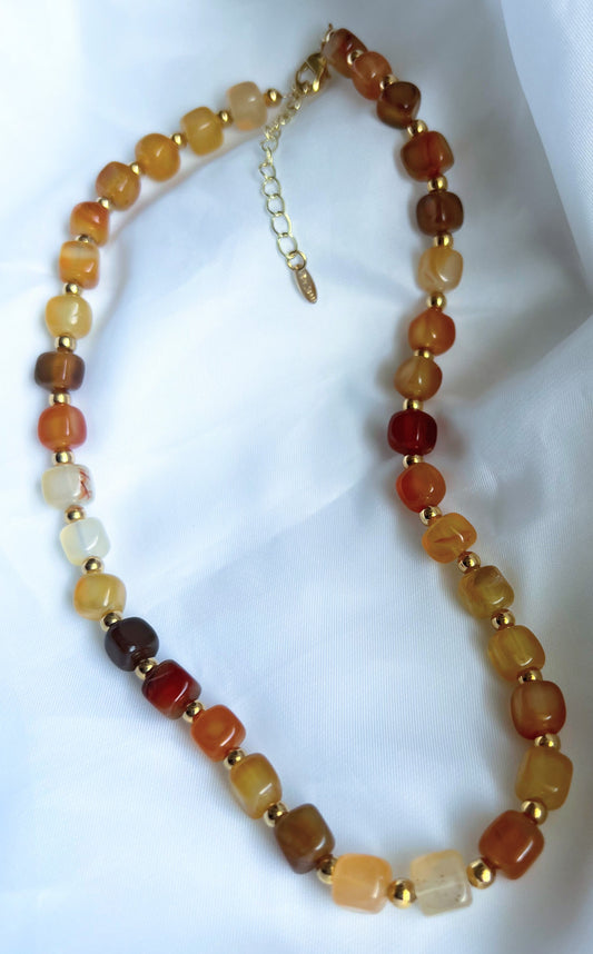 Yellow Agate Necklace