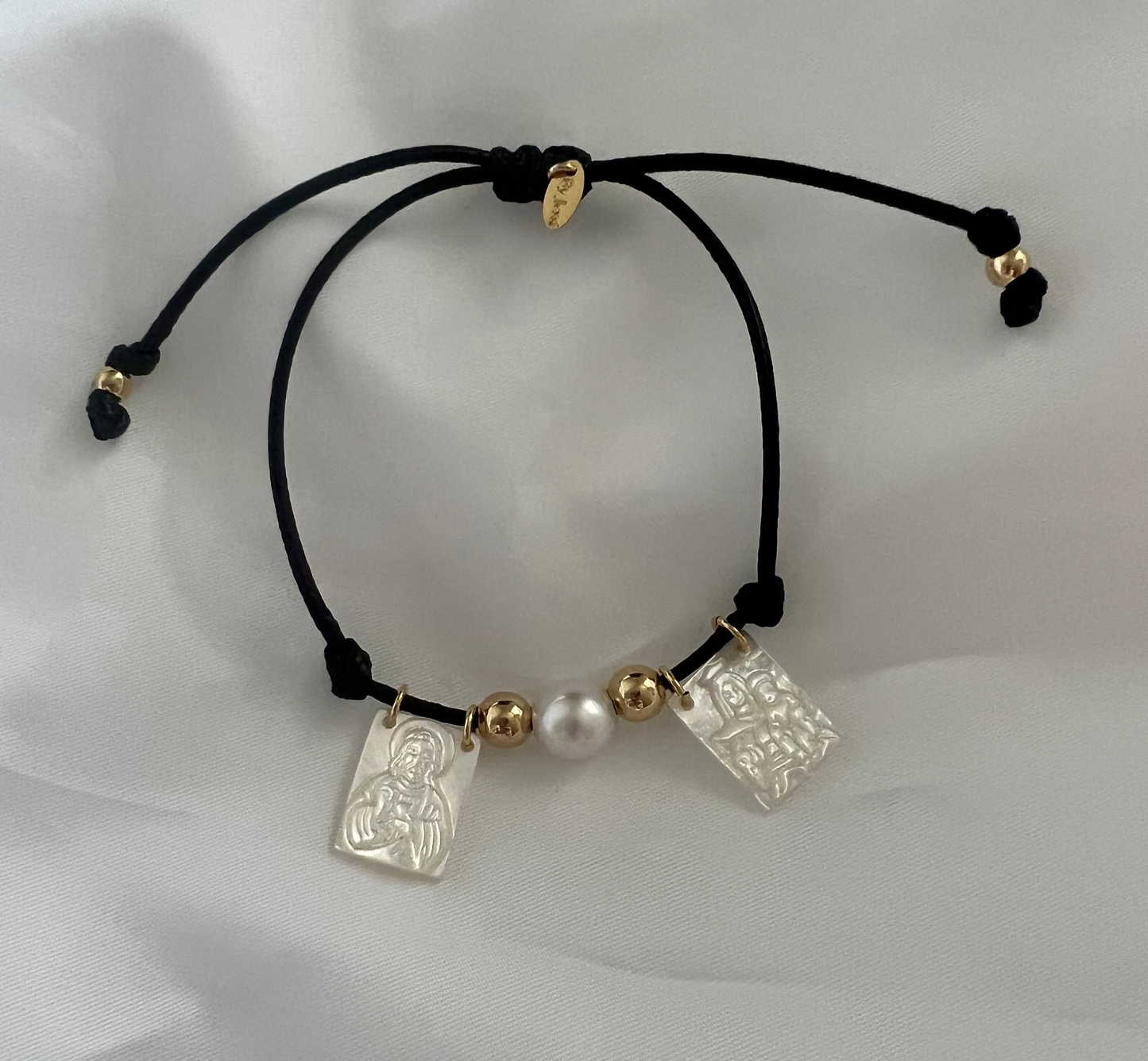Mother of Pearl Scapular Bracelet